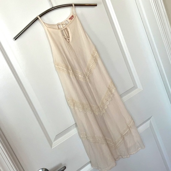MOSSIMO SUPPLY CO. | Women’s Cream Colored Casual Tie Back Dress Size XS - Picture 4 of 8